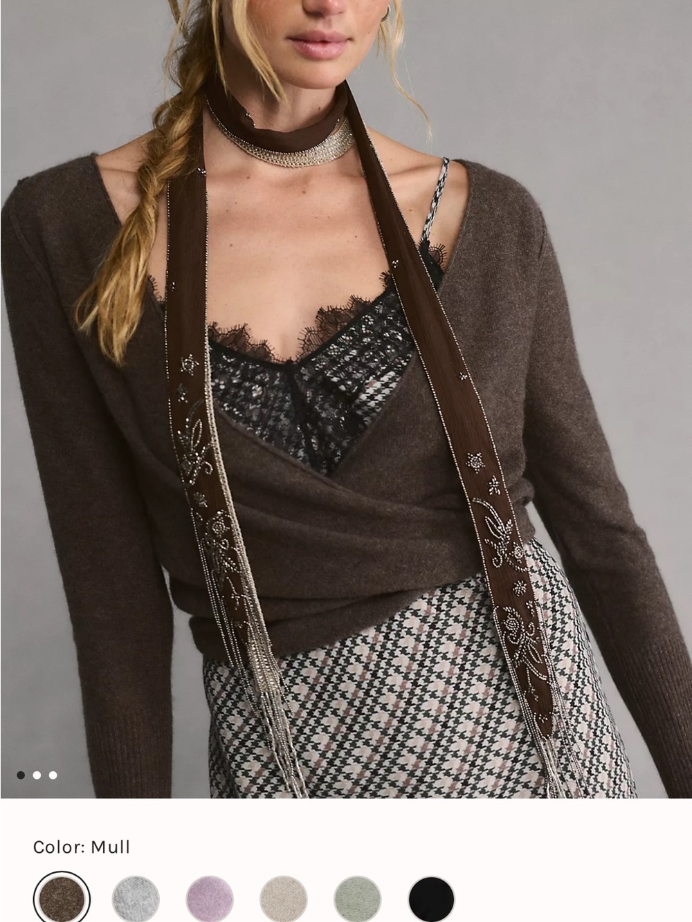 Free People cashmere Wrap Sweater - Picture 2 of 4